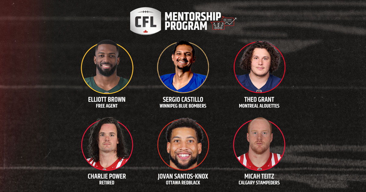 SIX PLAYERS TO TAKE PART IN CFL MENTORSHIP PROGRAM