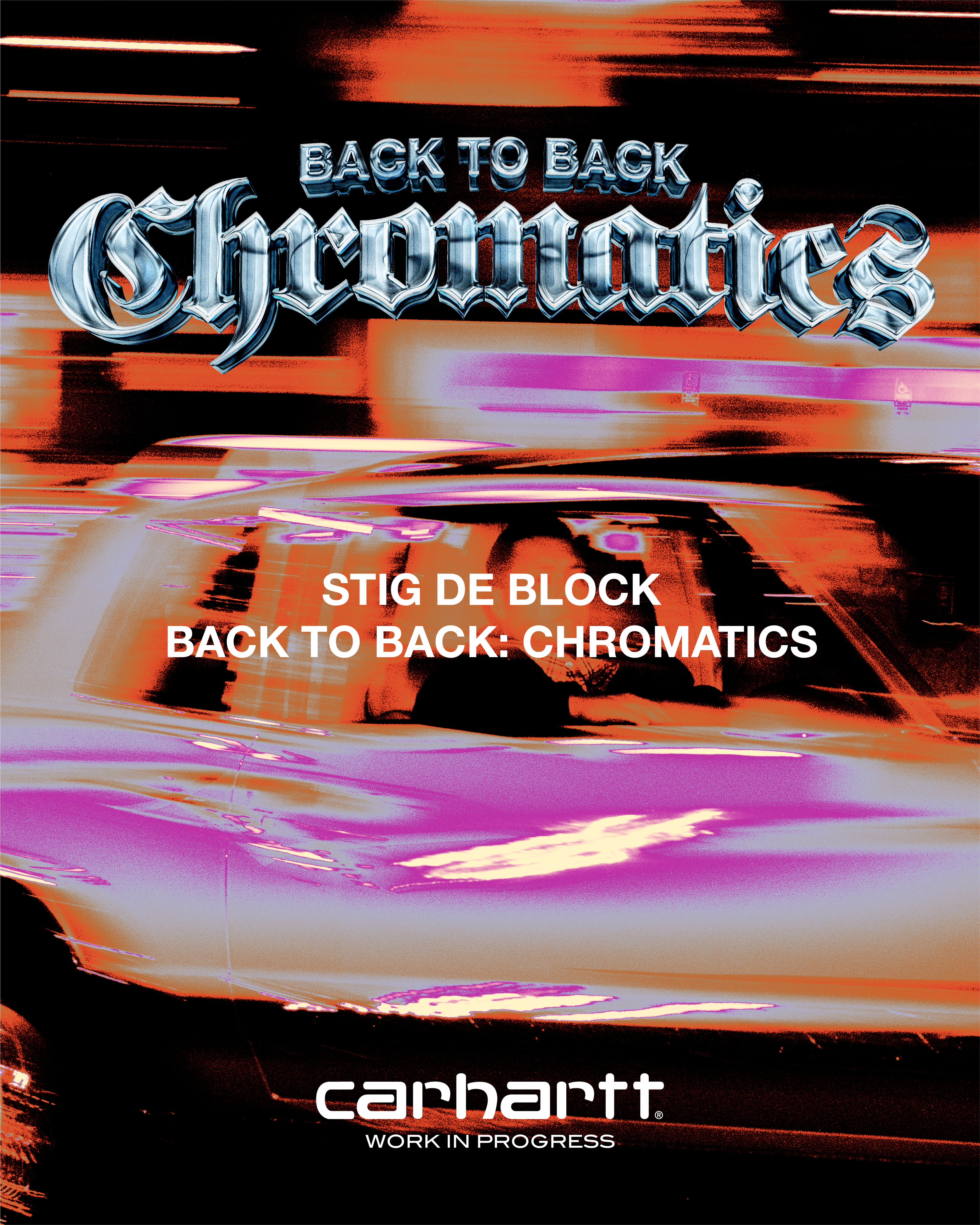 Back to Back "Chromatics": expositie van Stig De Block bij Carhartt WIP Antwerpen