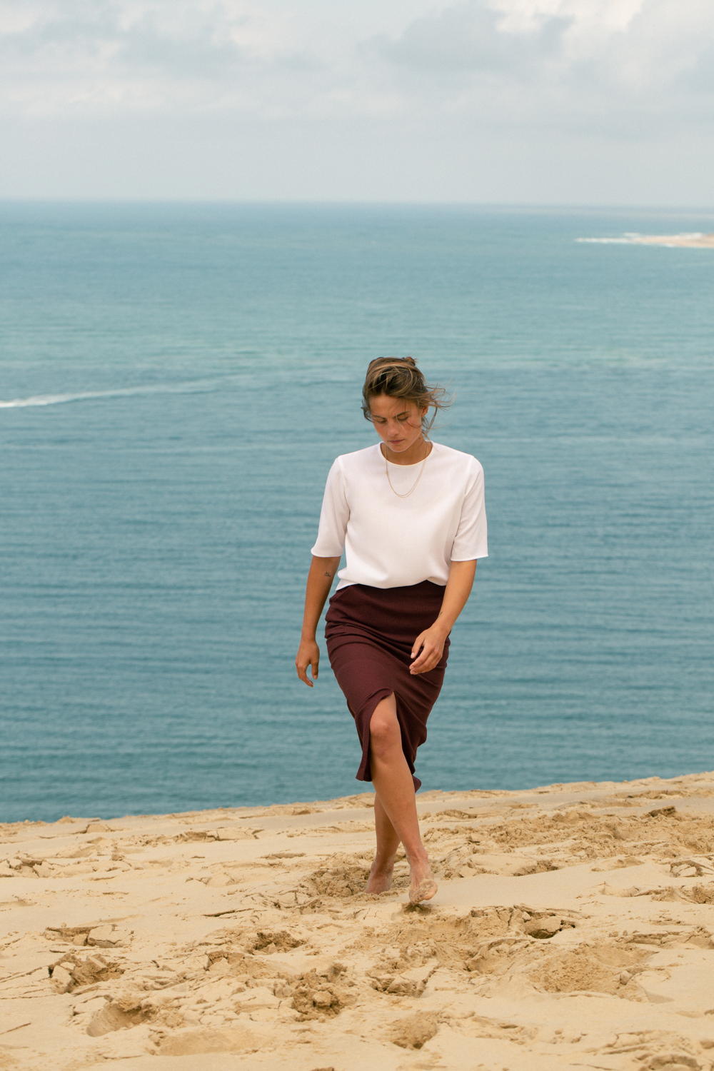 Mardi Editions_Jupe Juliette - Laine coton Bordeaux_175€