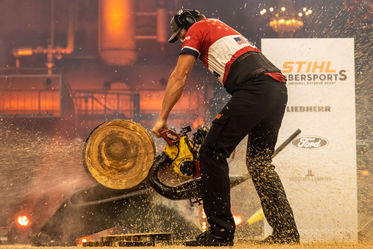 C’est la finale à l’épreuve de Hot Saw qui s’est révélée déterminante pour la conclusion du concours : Jason Lentz a fini par se hisser à la première place grâce à un chrono de 5,70 secondes.
