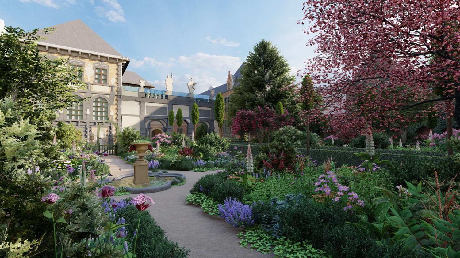 Simulation Rubens House new garden_image Ars Horti