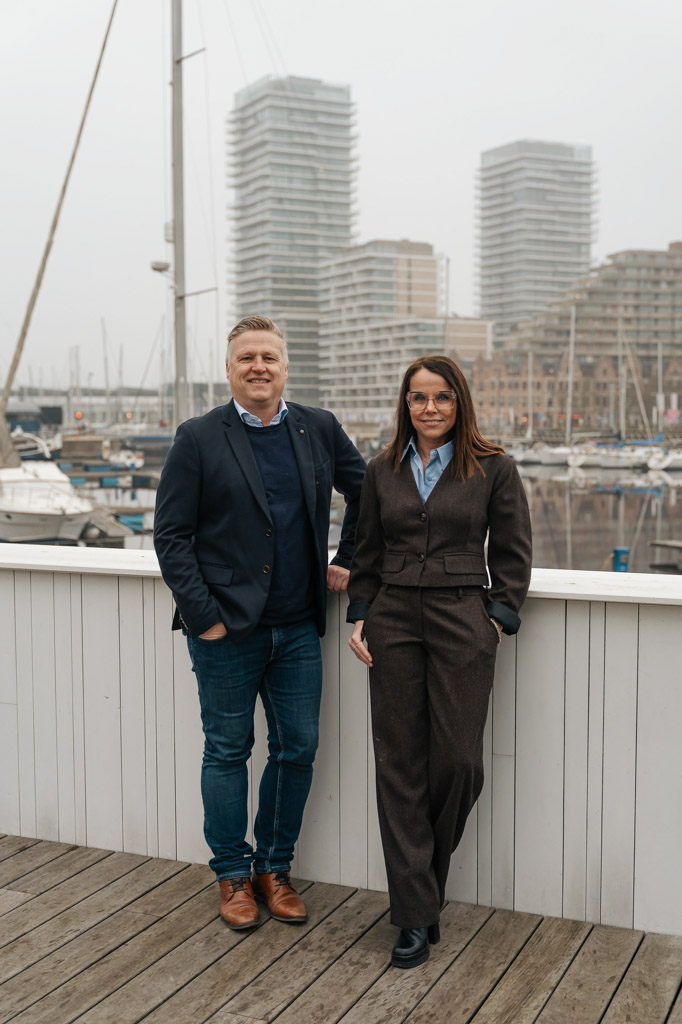 Dave Bracke, CEO van Altro Vastgoedgroep, en Katrien Baele van Immo Katrien. Dave Bracke, CEO van Altro Vastgoedgroep, en Katrien Baele van Immo Katrien.