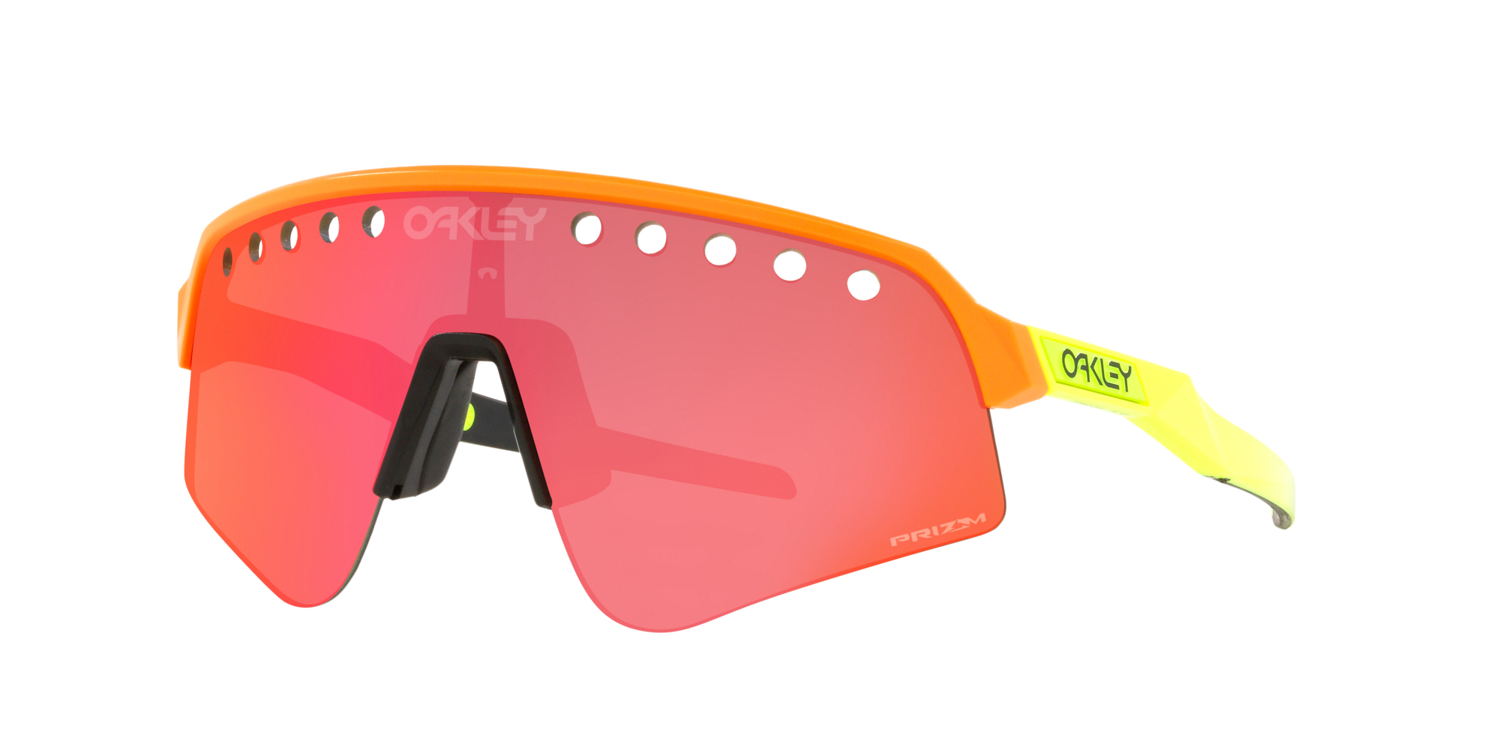 OAKLEY SUTRO LITE SWEEP MATTE ORANGE/TENNIS BALL YELLOW WITH PRIZM TRAIL TORCH VENTED