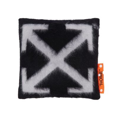 Off-White Mohair Small Pillow