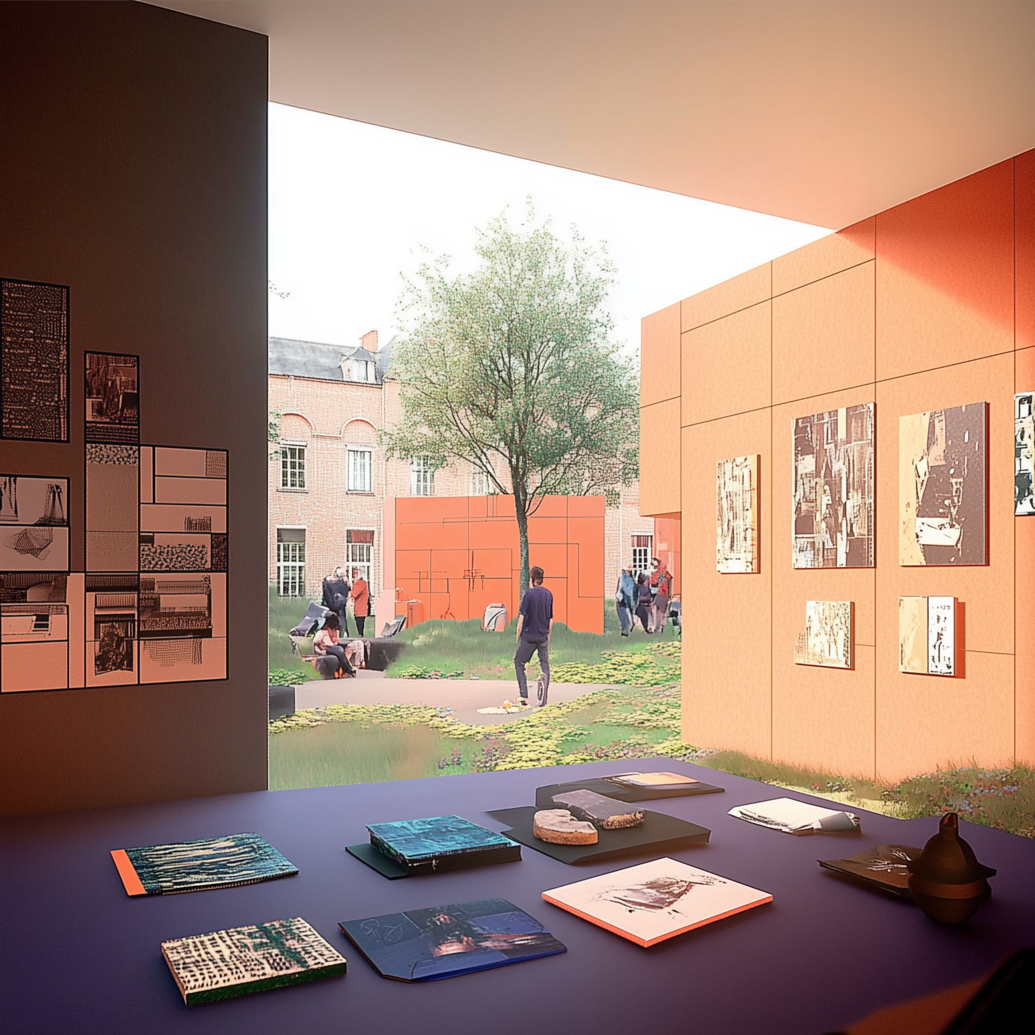Nieuwe Nekkersdalsite krijgt kunstwerk dat de toekomst van het gemeenschapscentrum inbeeldt