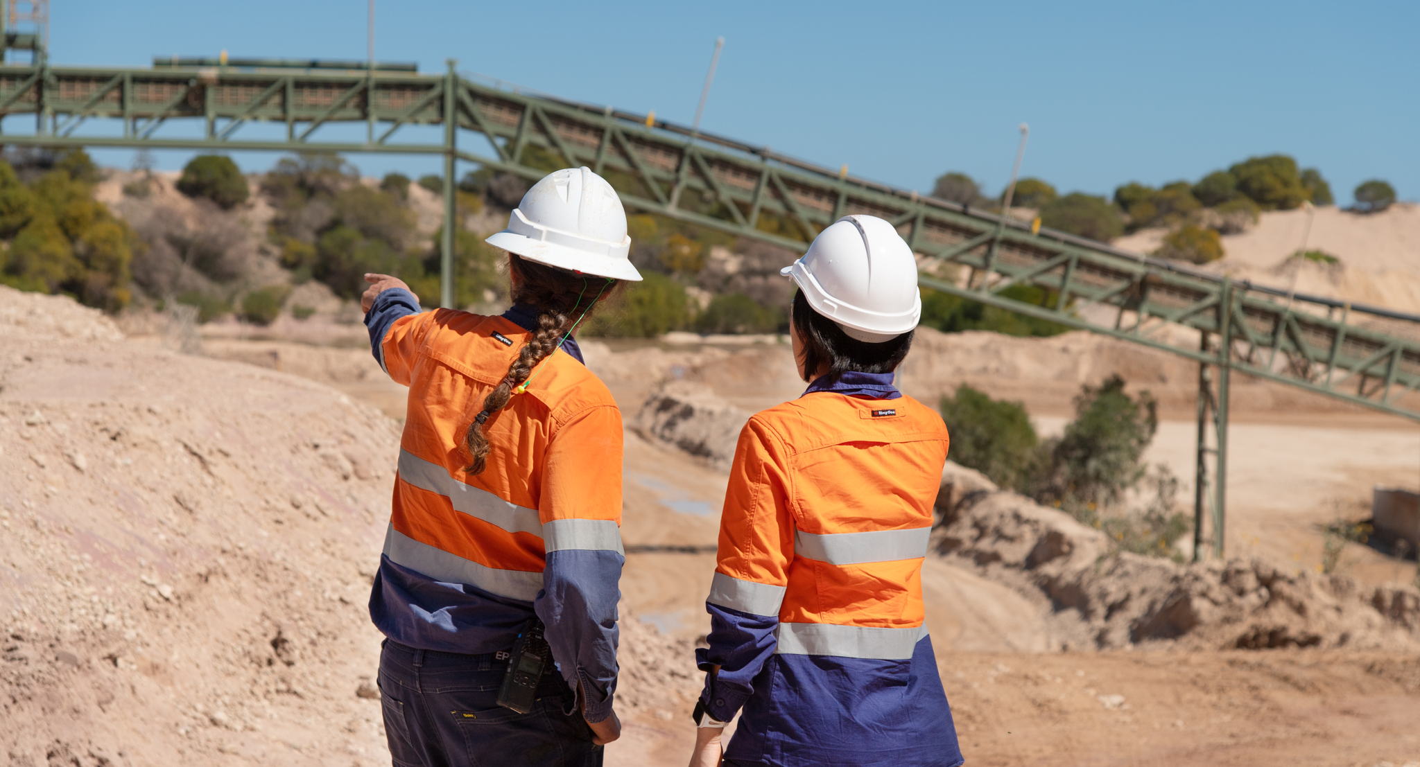 GMA people onsite at the Port Gregory mine in Western Australia.
