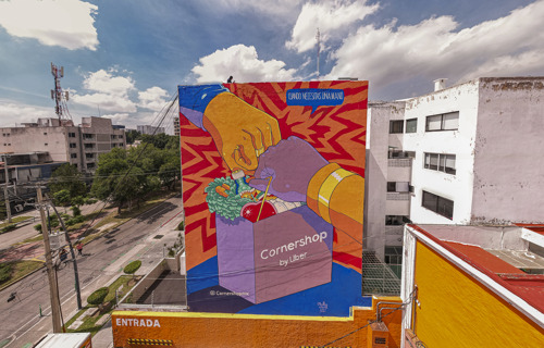 Cornershop llena de color las calles de 3 ciudades del país con sus nuevos murales