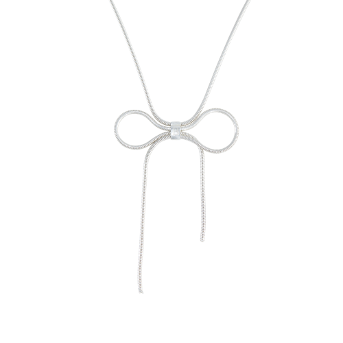 big bow necklace - silver €350 - gold €390