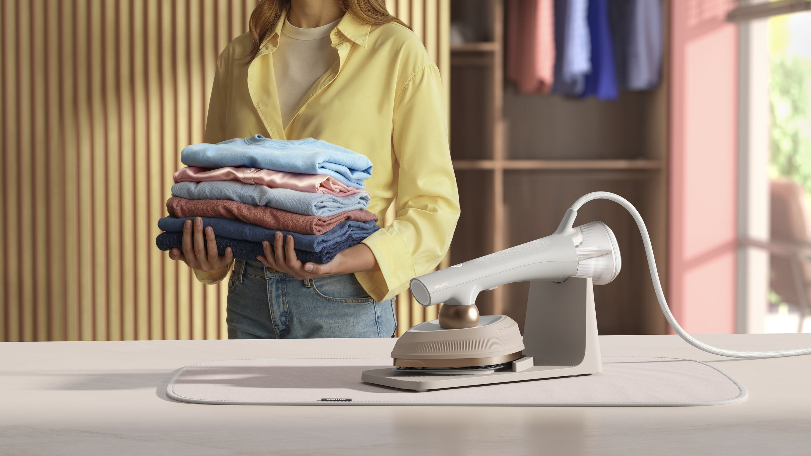 Driekwart van de Belgen strijkt, maar wil het eenvoudiger en sneller - Philips OneTurn lost het op in één handomdraai