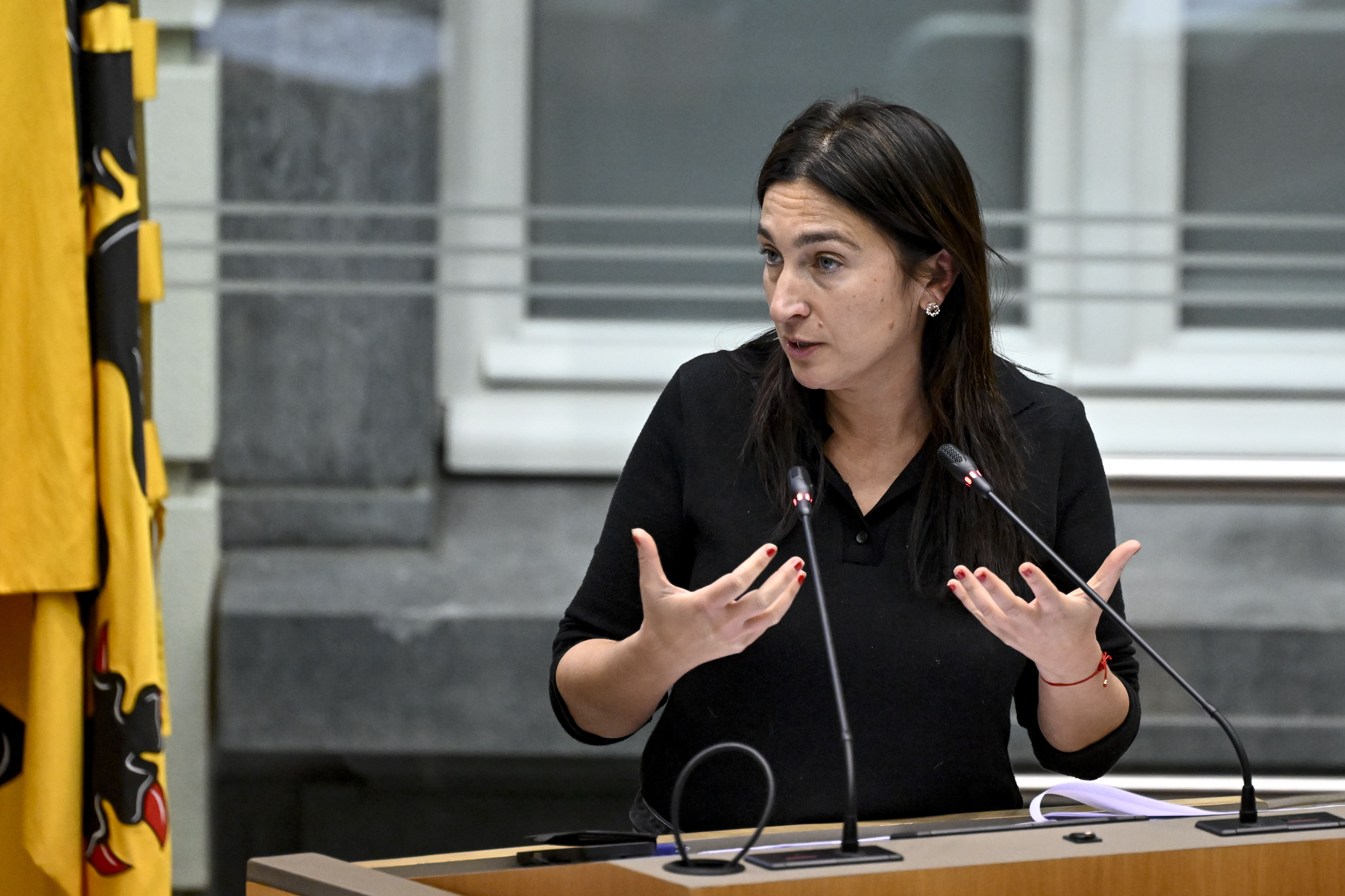 Flemish minister for education Zuhal Demir © BELGA PHOTO DIRK WAEM