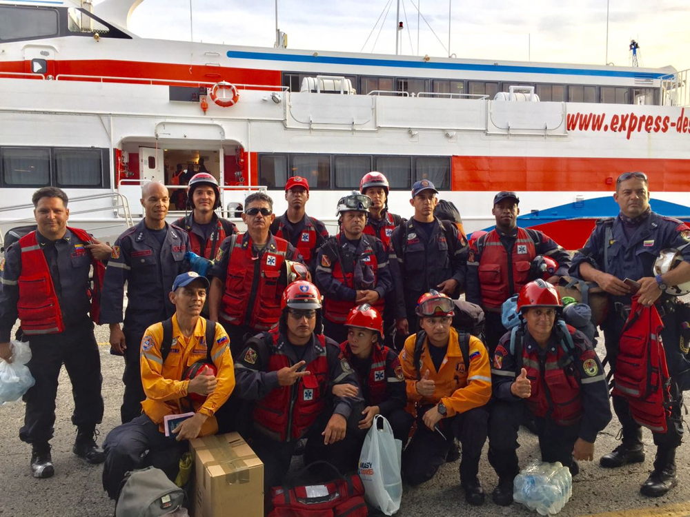 The Venezuelan specialist search and rescue team