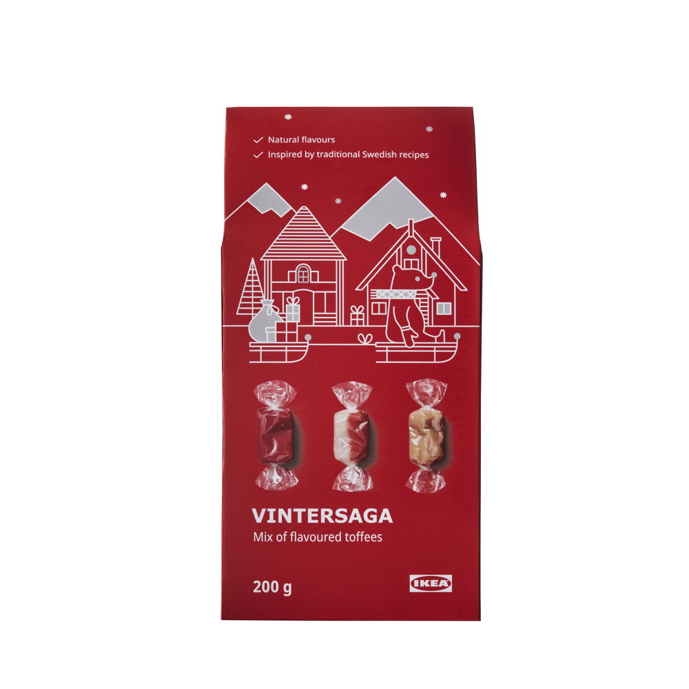 IKEA_VINTER_VINTERSAgA mix of flavoured toffees_€2,50