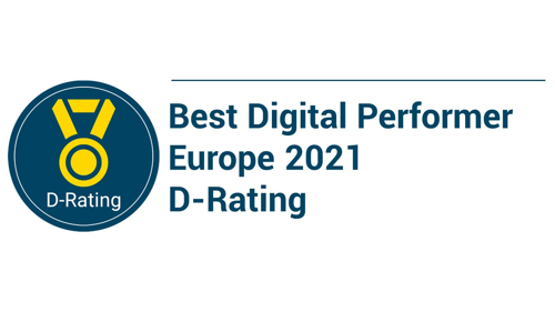 KBC door D-Rating uitgeroepen tot "Best digital performer" in Europa voor zijn sterke digitale prestaties in retailbankieren