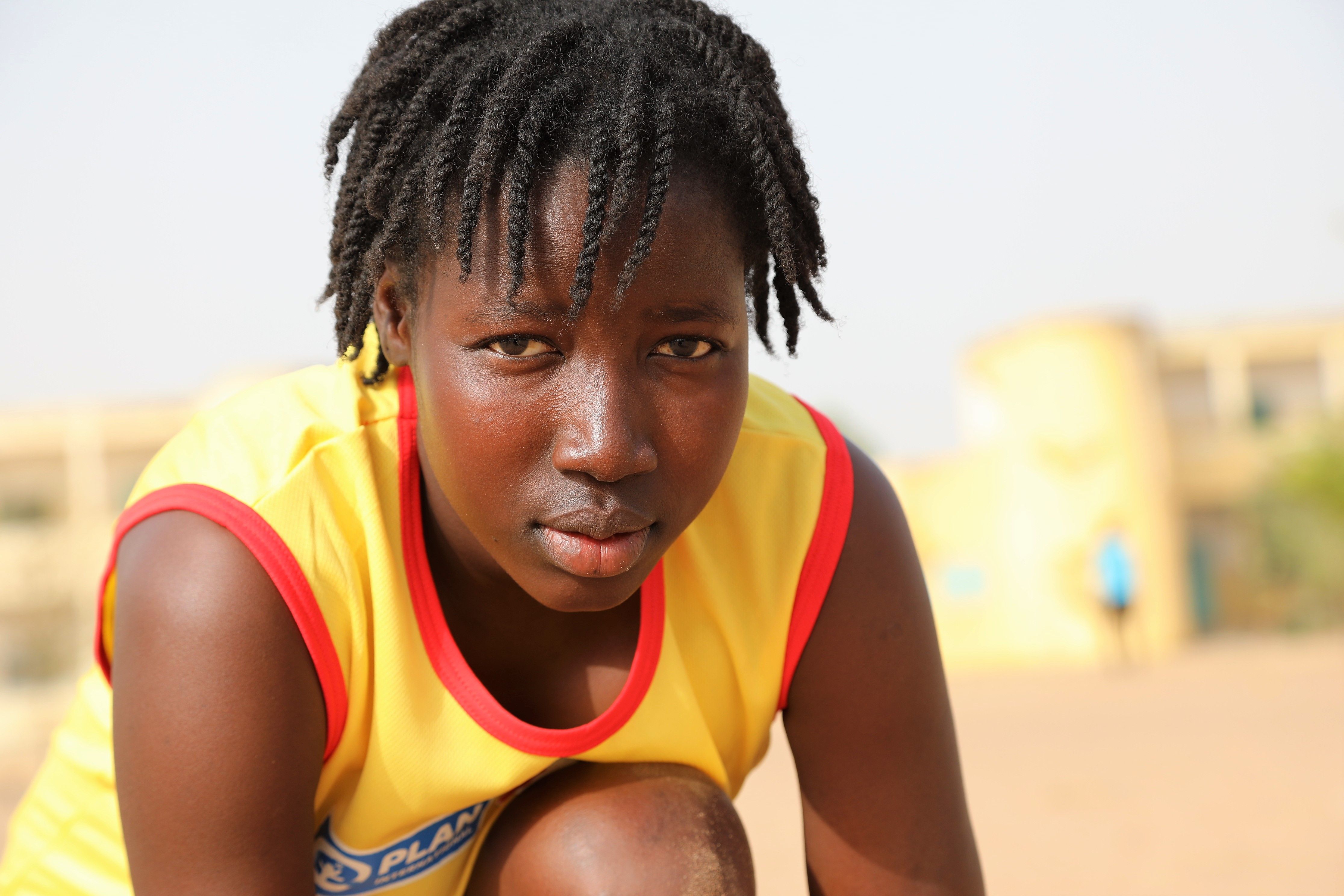 Marie, deelneemster aan het project Kick-off for Girl Leadership in Senegal ©Plan International
