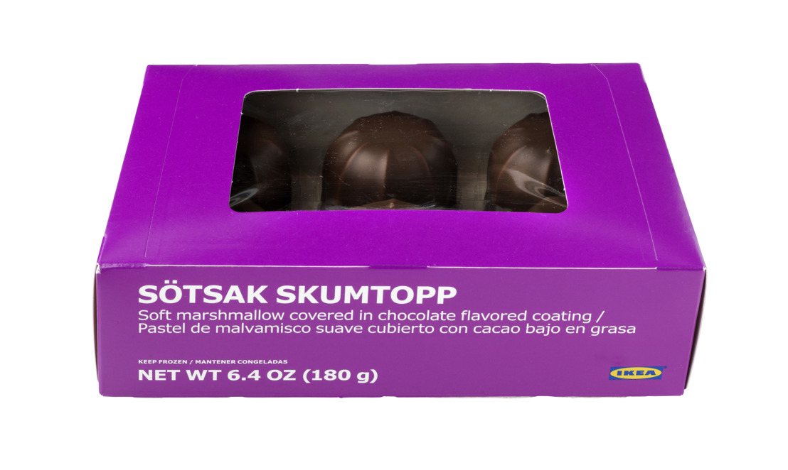 IKEA rappelle SÖTSAK SKUMTOPP, un gâteau moelleux au marshmallow, (180 g). Présence de l’allergène «lait» non mentionné sur l’étiquette.