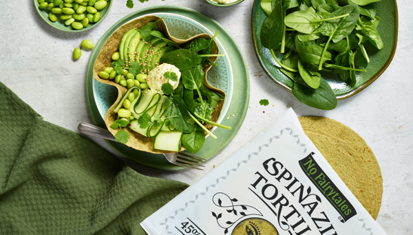 No Fairytales ijzersterk bezig: lancering nieuwe spinazie tortilla