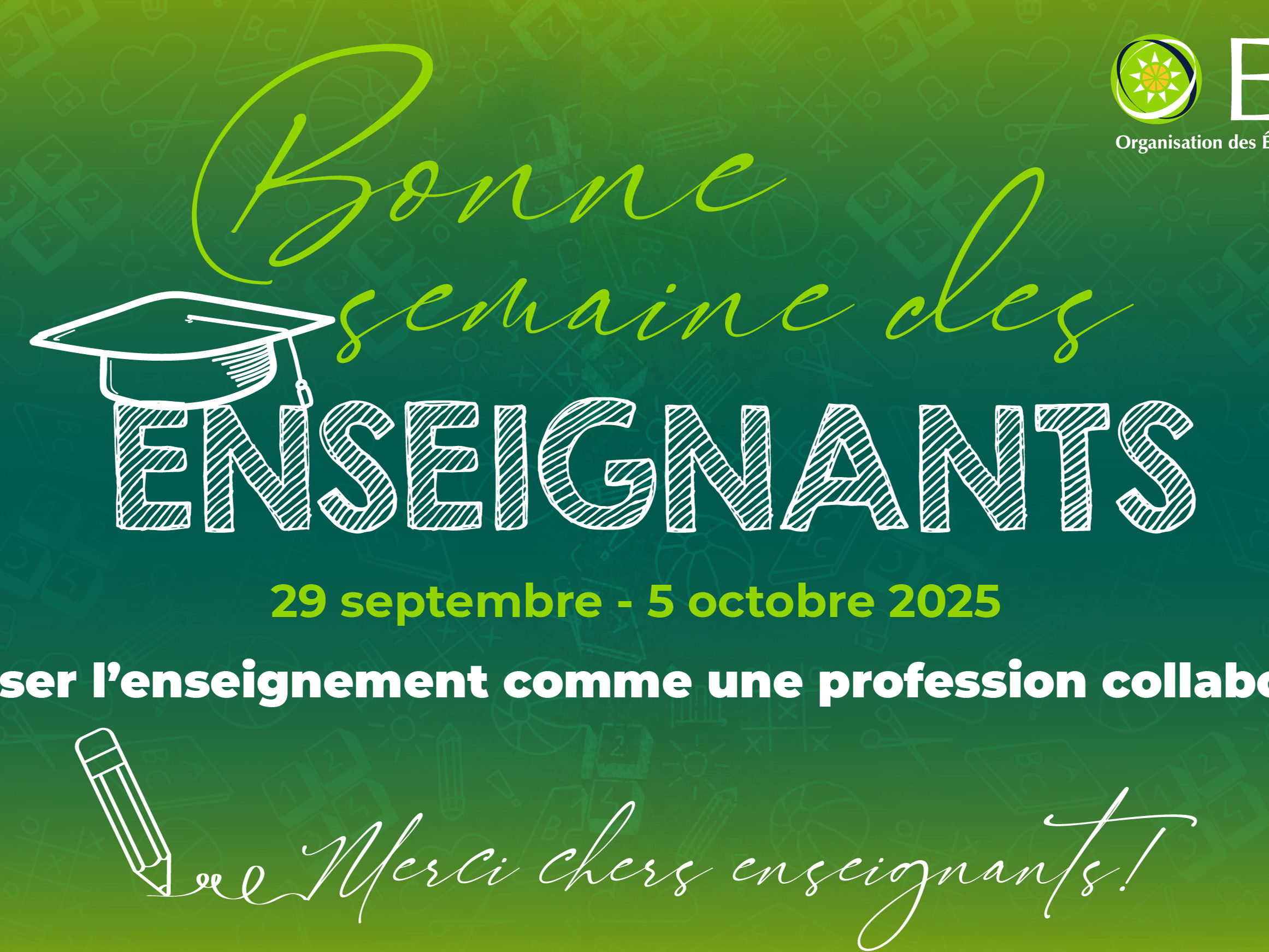Message de l’OECO : Semaine mondiale des enseignants 2025 