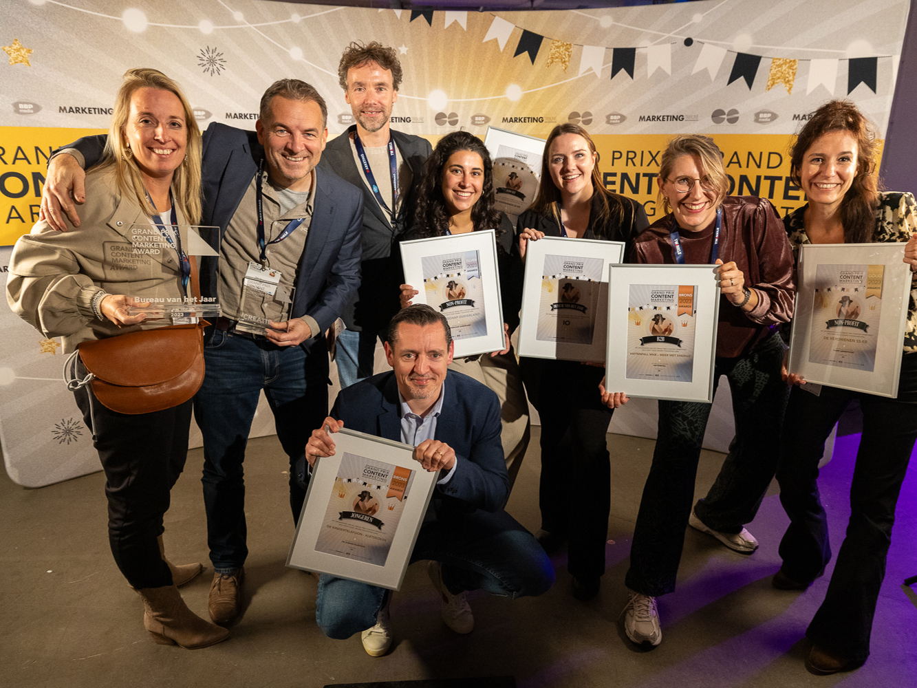 iO bekroond als ‘Bureau van het Jaar’ bij de Grand Prix Content Marketing 2023 