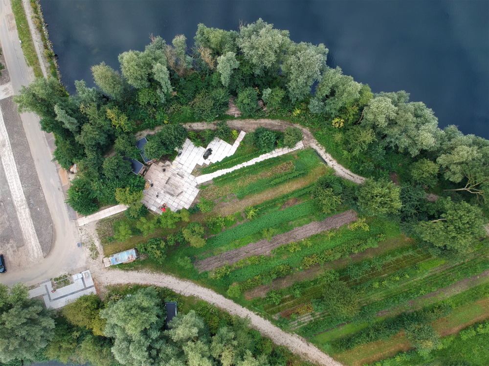 Drone view - Agroforestry site