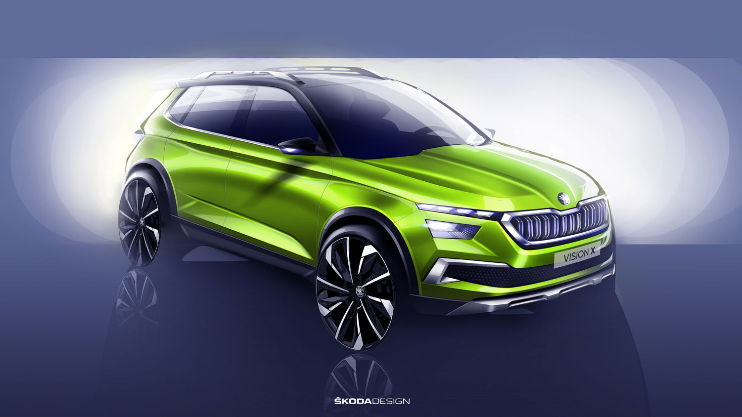 With the hybrid study ŠKODA VISION X, the Czech car manufacturer gives an outlook on the further development of their model range. The urban crossover concept transfers the characteristic features of the successful ŠKODA SUV models to another vehicle segment.