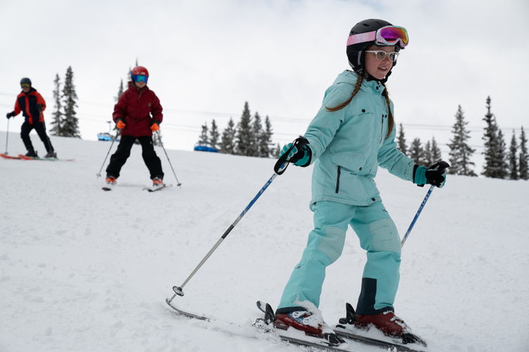 Families Enjoying a Beautiful Day in Colorado Ski Country USA. Courtesy Colorado Ski Country USA.
