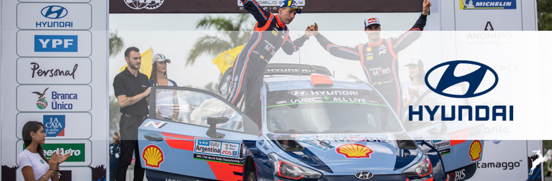 Hyundai Motorsport obtiene doble podio en el Rally de Argentina del World Rally Championship 2018