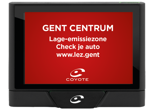 Coyote waarschuwt u voortaan wanneer u de lage-emissiezone (LEZ) in Gent betreedt