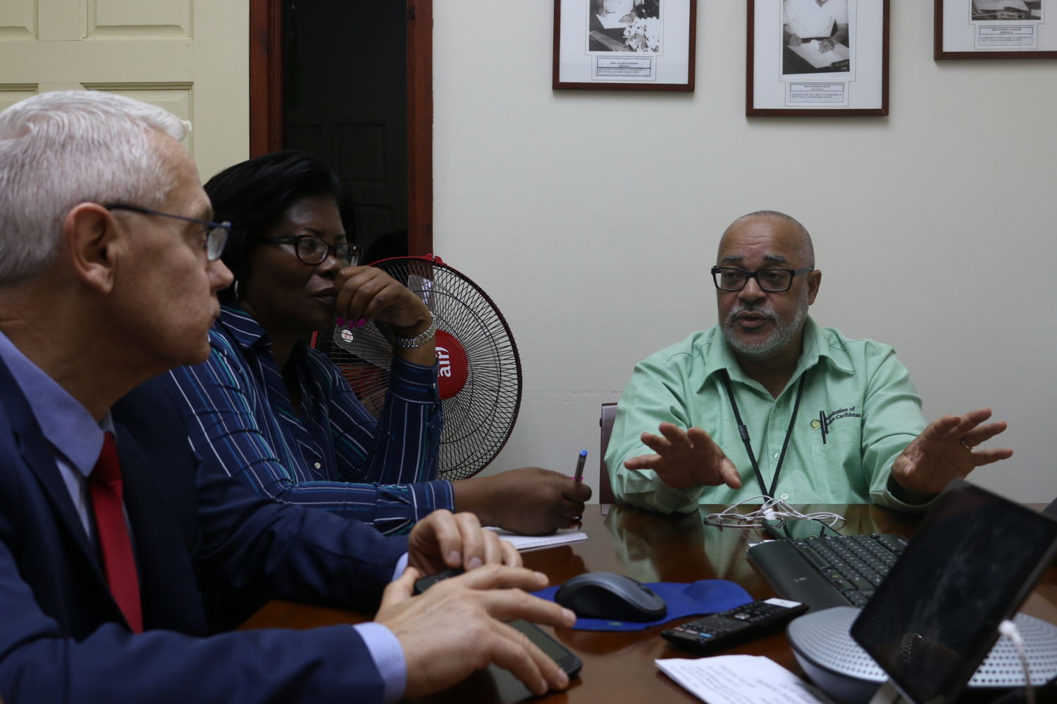 French Ambassador to the OECS and Barbados H.E. Philippe Ardanaz and Director General of the OECS Commission Dr. Didacus Jules