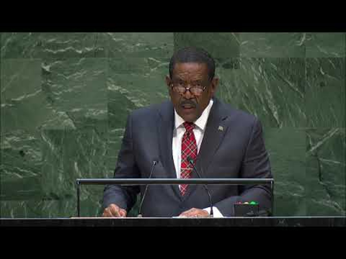 President of the Commonwealth of Dominica, H.E. Charles Savarin addresses the general debate of the 74th Session of the UN General Assembly