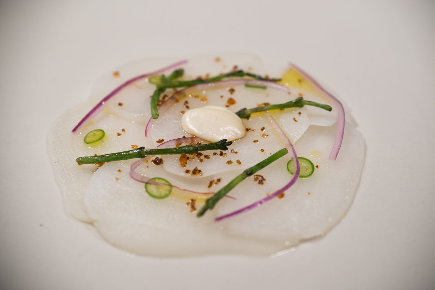 Chayote preparado por el Chef Enrique Olvera