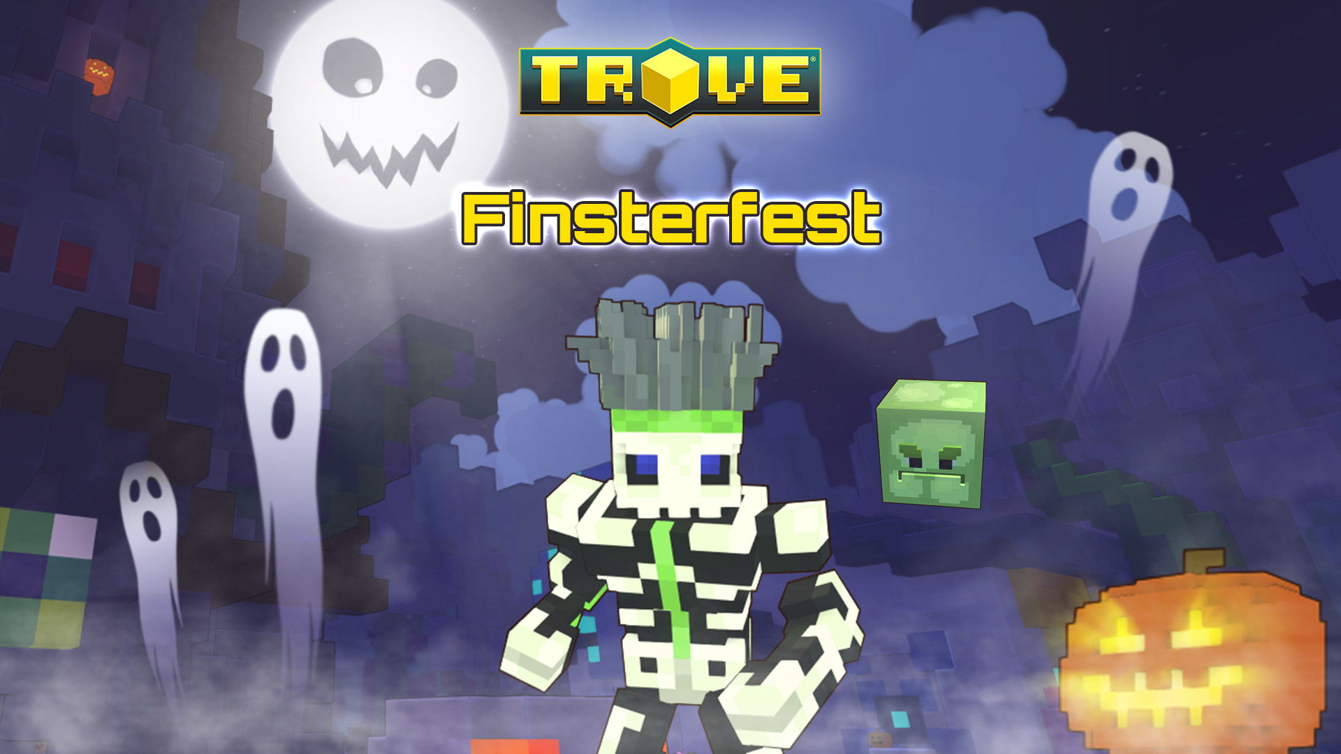 Media Alert: Das Finsterfest kehrt mit Halloween-Quests, Events und Belohnungen nach Trove zurück