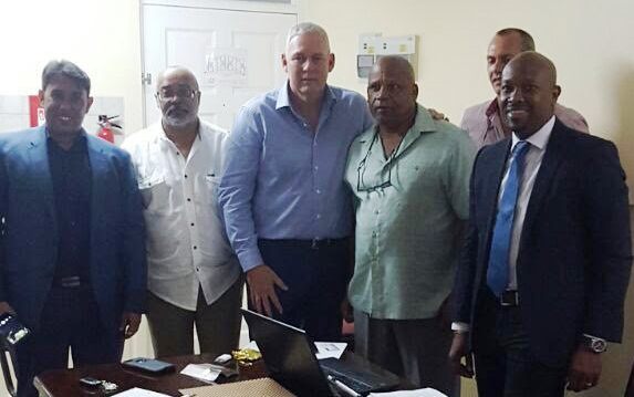 OECS Trade Mission meets with Prime Minister of St. Lucia, Hon. Allen Chastanet; OECS Director General, Dr. Didacus Jules; and other stakeholders.