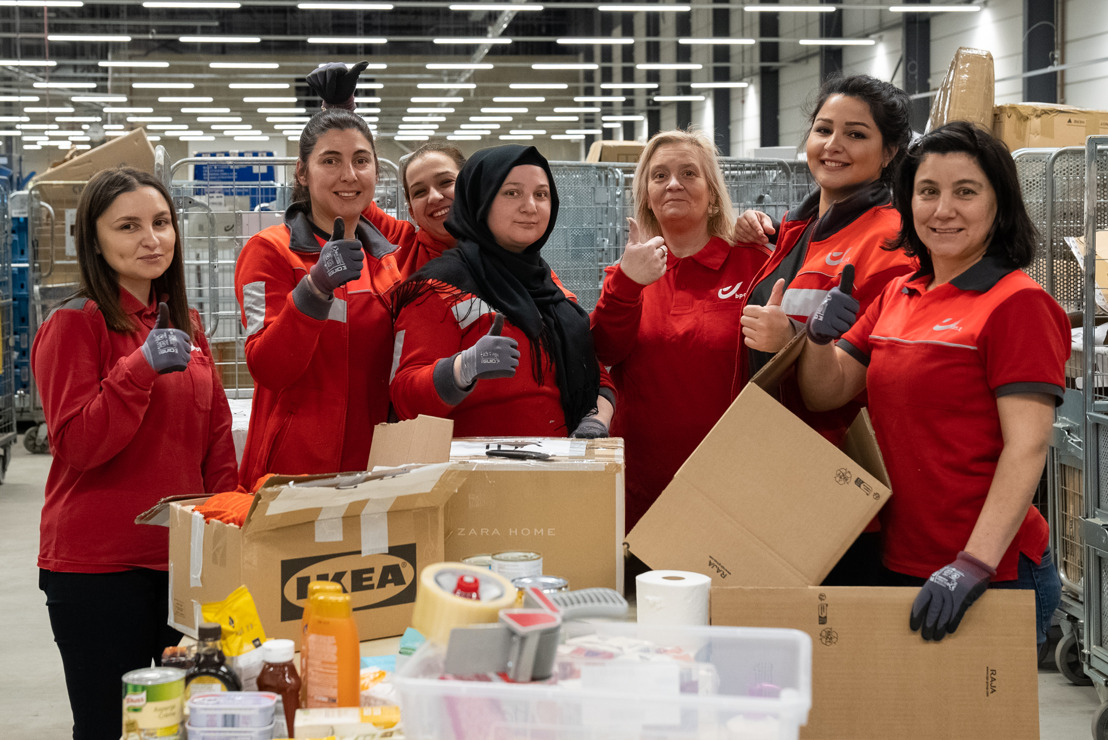 bpost collects 171 tonnes of donations for Turkey