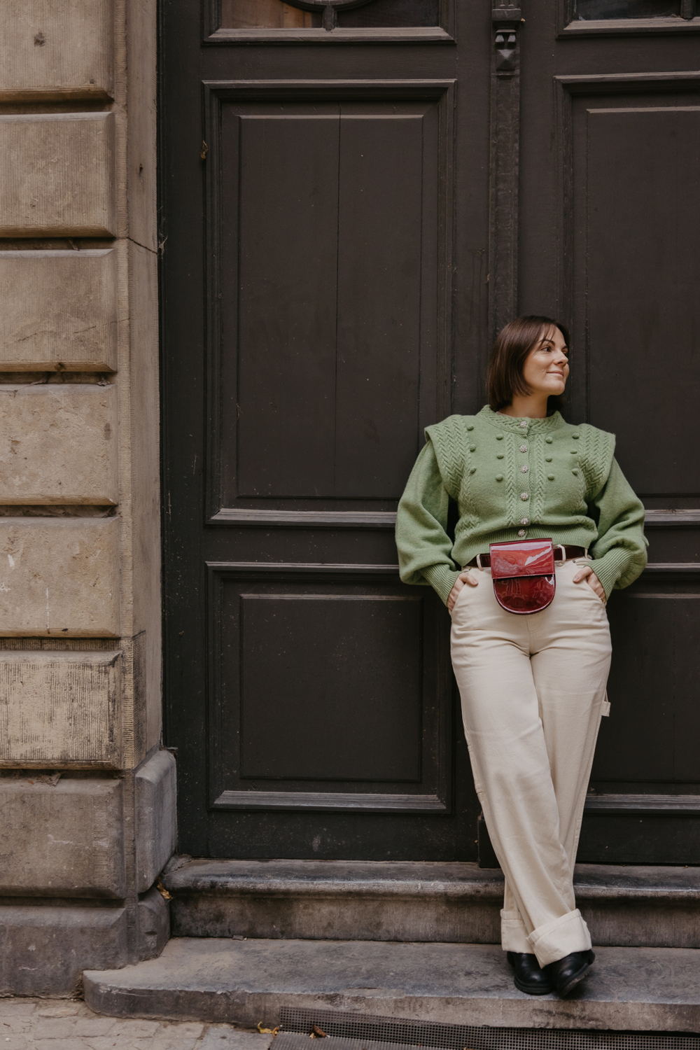 Mieke Dierckx - Belt Bag wine laqué -  €365
