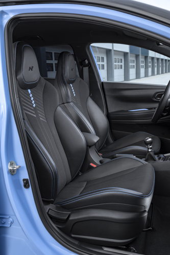 Dedicated front seats of the all-new i20 N