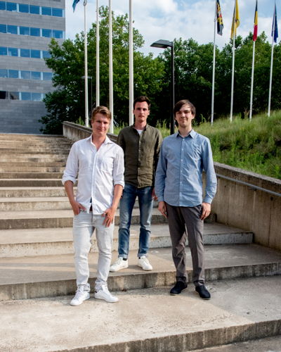 Co-founders team: Axel Gekiere, Laurens Janssens & Vincent Franken