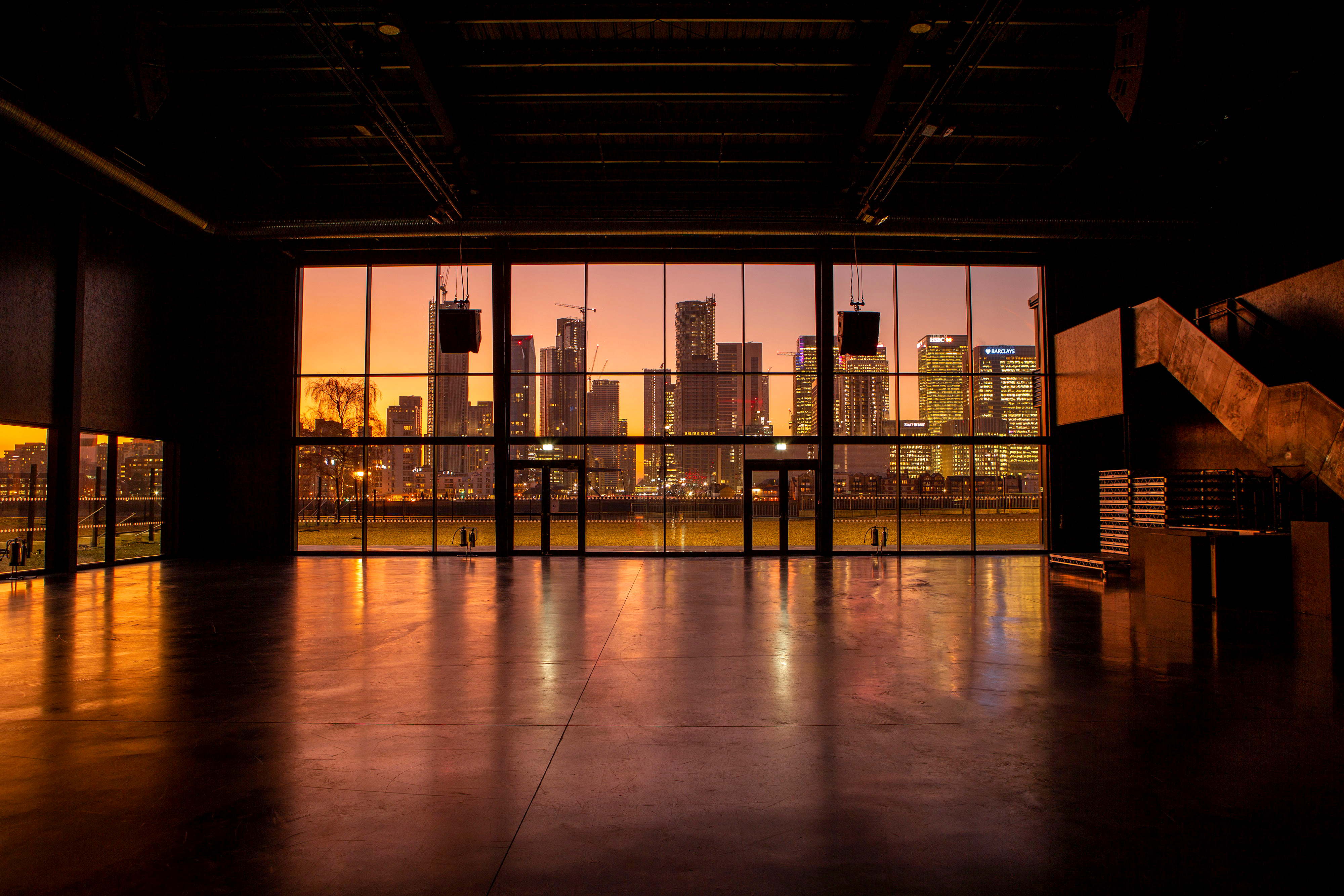 Design London venue Magazine London overlooking Canary Wharf