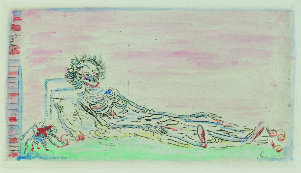 My portrait in 1960, 1888, etching and watercolor, Private Collection Mijn portret in 1960, 1888, ets en waterverf, privécollectie  Mon portrait en 1960, 1888, eau-forte et aquarelle, collection privée