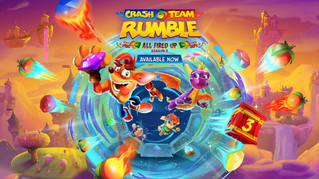 Spyro y Elora Glide llegan a la Temporada 3 de Crash Team Rumble