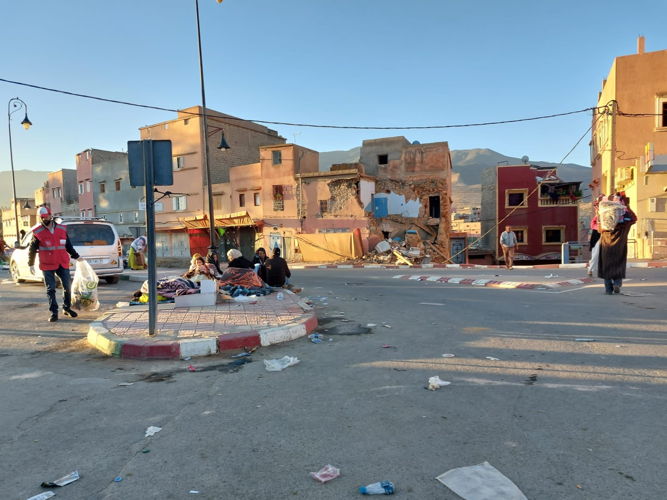 MSF teams are assessing the needs in Taharat village, after a powerful earthquake struck the centre of Morocco on 8 September 2023. Copyright: John Johnson/MSF