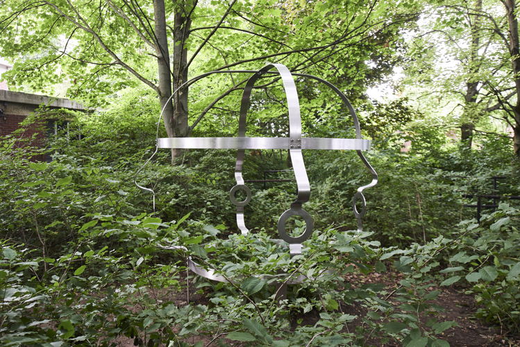 31. Installation view of Aline Bouvy, Enclosure, at Horst, Flying on the Raven's Wing, 2021. Image by Matthijs van der Burgt