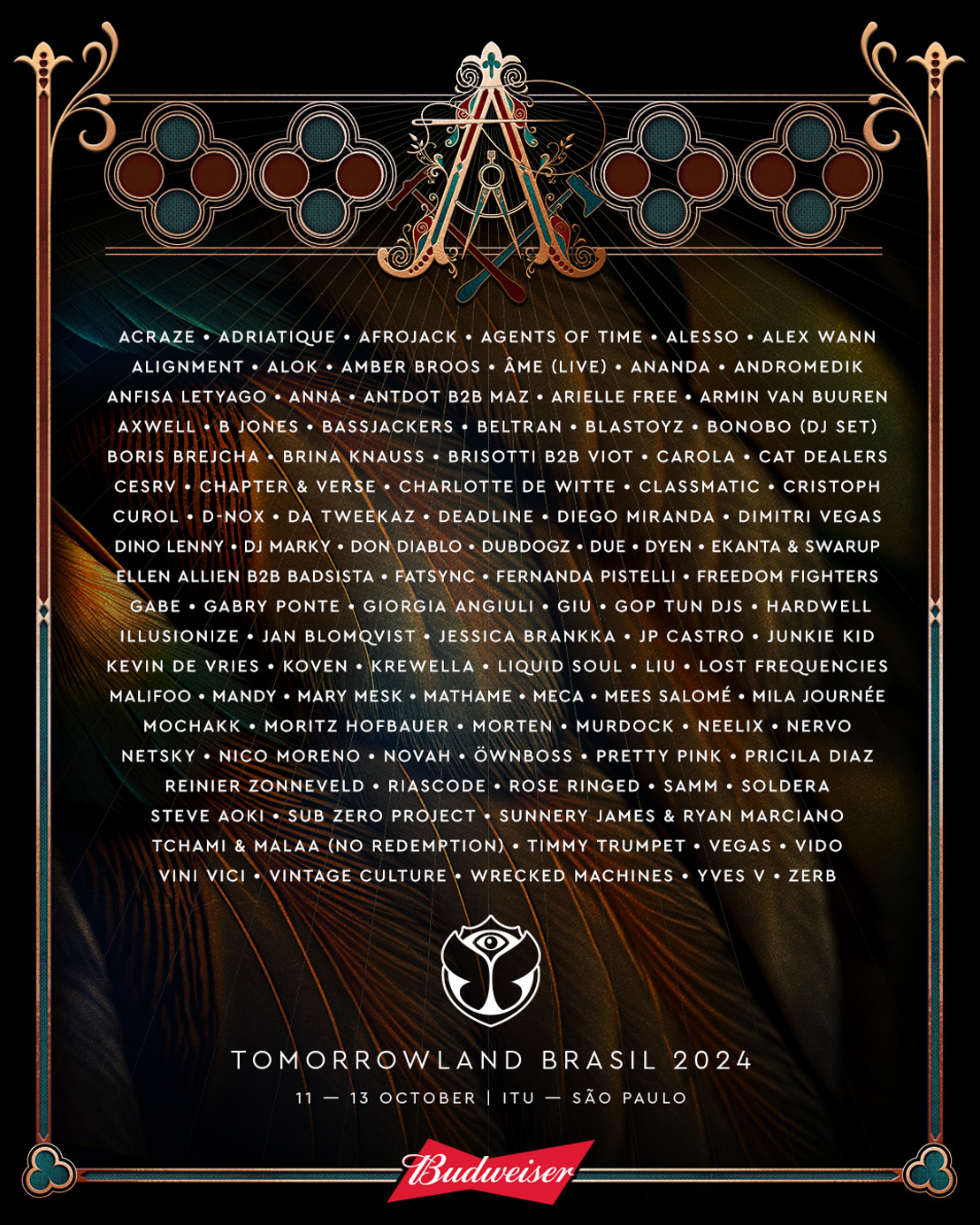 Discover the line-up for Tomorrowland Brasil 2024