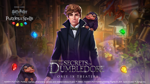 Harry Potter : Énigmes & Sorts fête la sortie des « Animaux fantastiques : Les Secrets de Dumbledore » avec une série d'événements en jeu