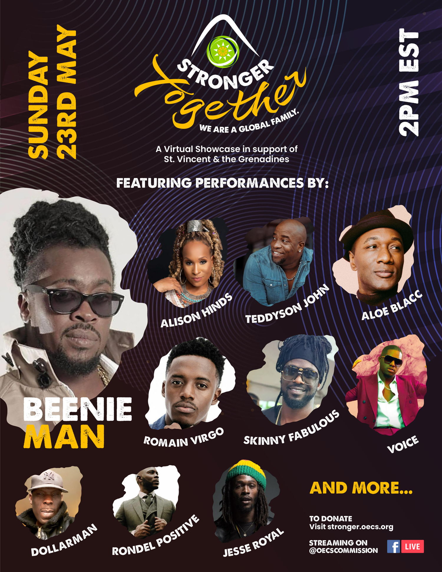 Stronger Together Caribbean Showcase Flyer