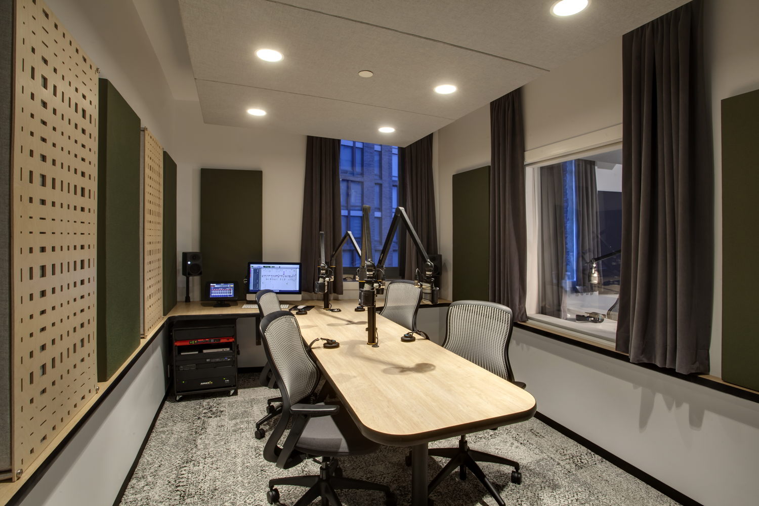Gimlet Media Studio WSDG-designed Studio 3 photo ©Cheryl Fleming  Photography