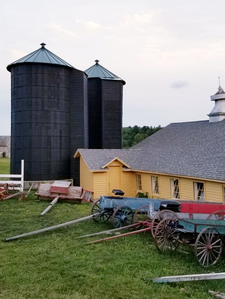 The Historic Grain Silos at Hancock Shaker Village 
[Photograph provided by the Hancock Shaker Village]
