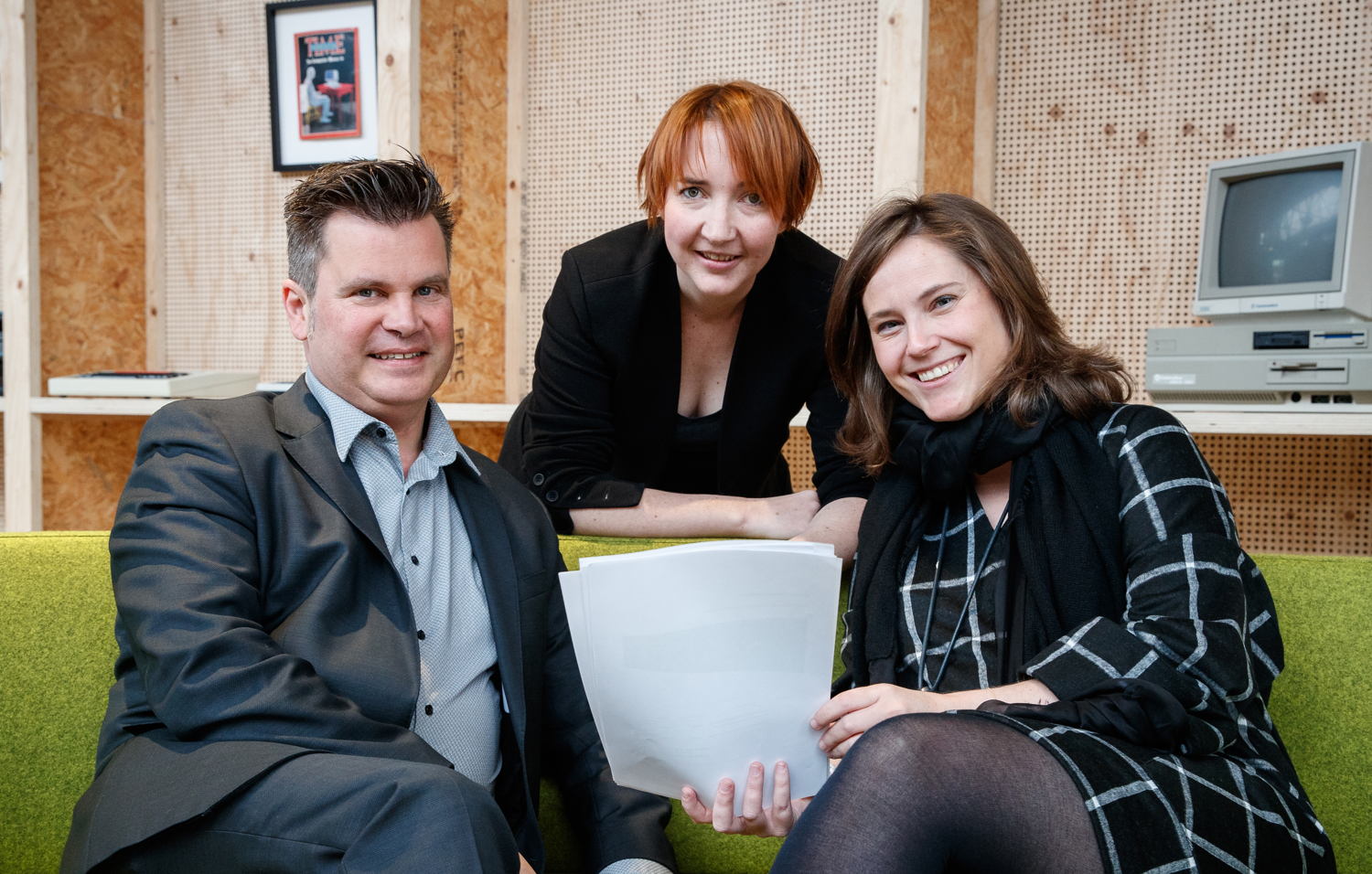 Piet Verhoeve, Niki De Schryver et Julie Lietaer.