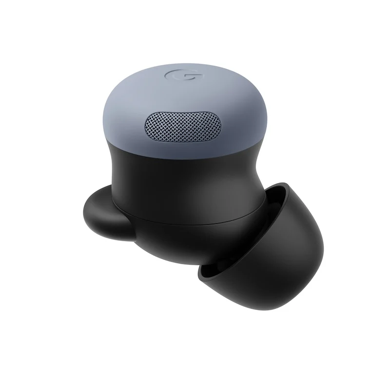 Pixel Buds Pro 2 in Moonstone, side view