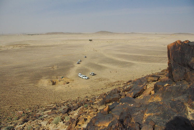 The site at Saffaqah in central Saudi Arabia. Image: ANU.