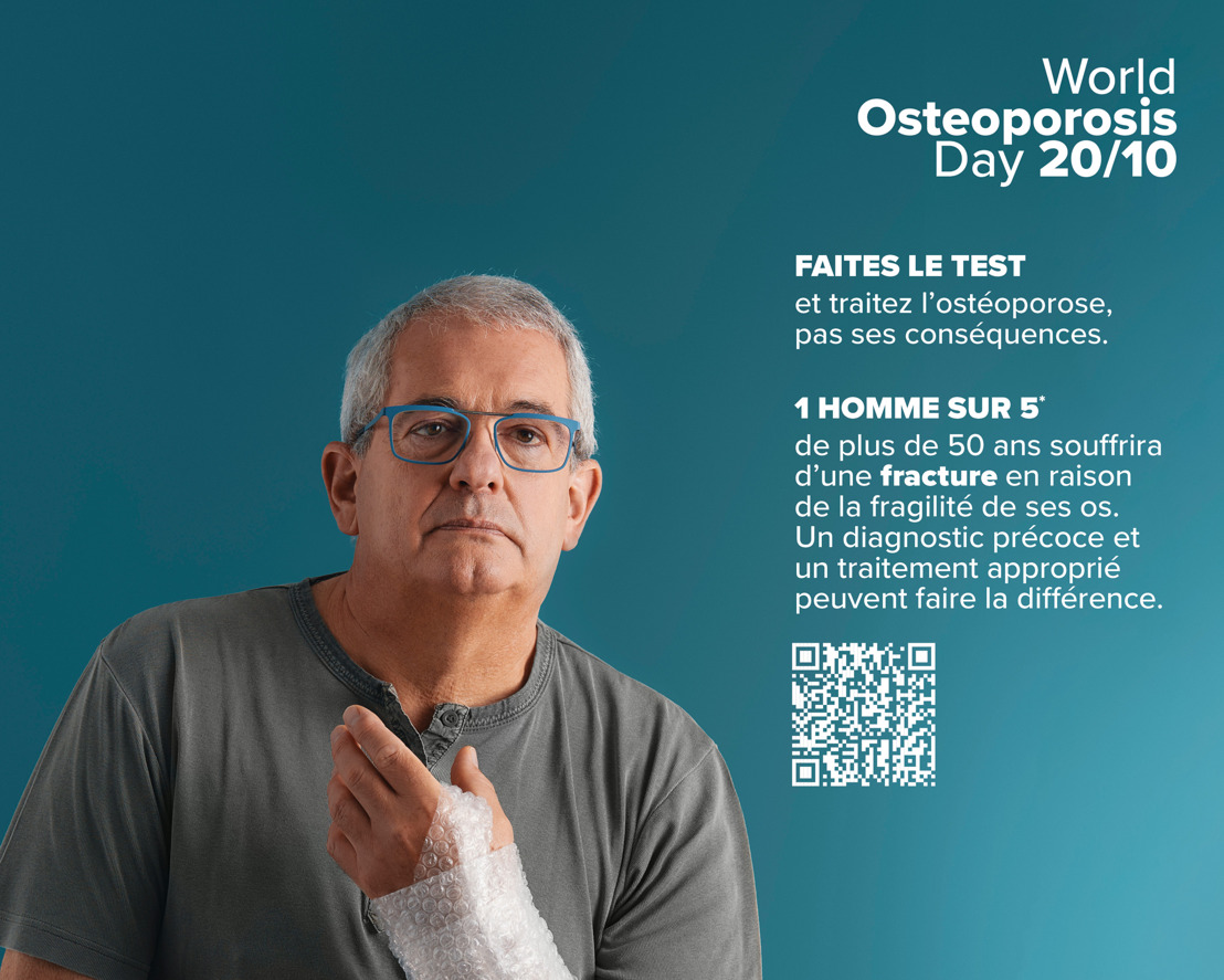 Communiqué de presse Amgen : à partir de 50 ans, 1 femme sur 3 et 1 homme sur 5 subissent une fracture osseuse due à l'ostéoporose